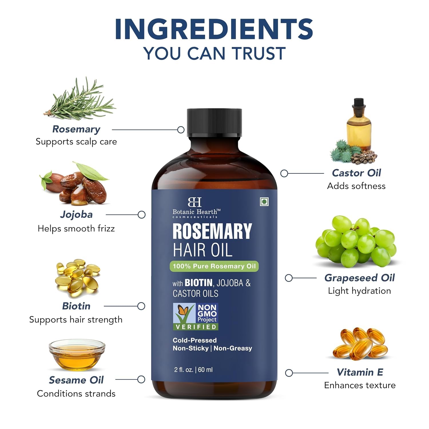Botanic Hearth aplicador para tratamiento dirigido del cuero cabelludo y crecimiento.