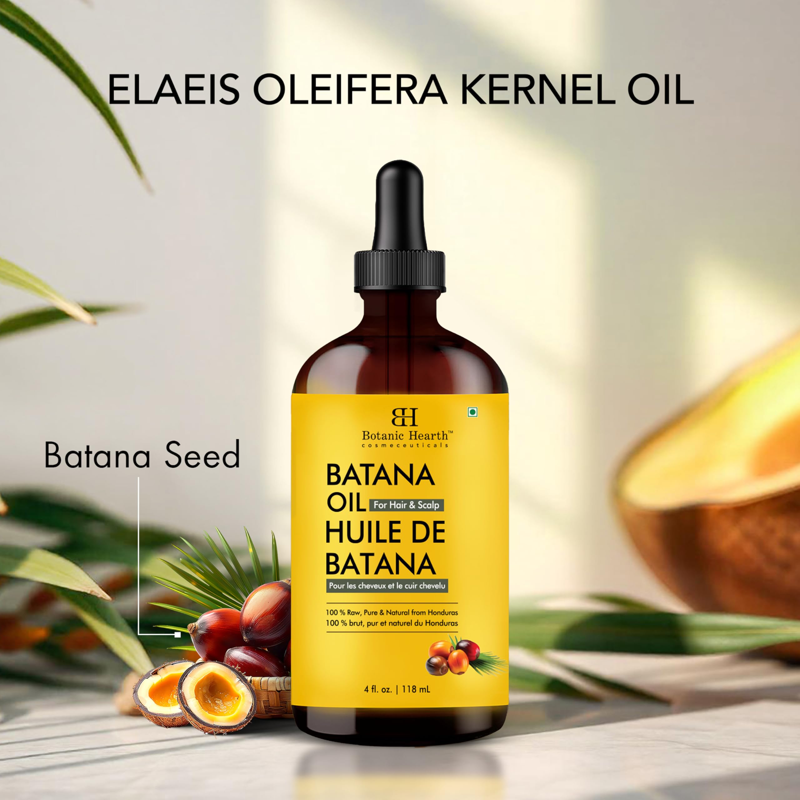 Botanic Hearth Batana Aceite de textura ligera absorción rápida