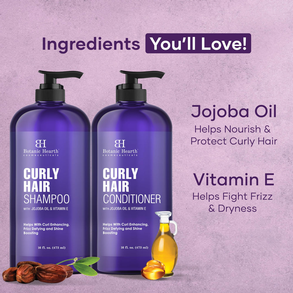 Botanic Hearth champú cabello rizado, primer plano muestra textura suave y nutritiva.