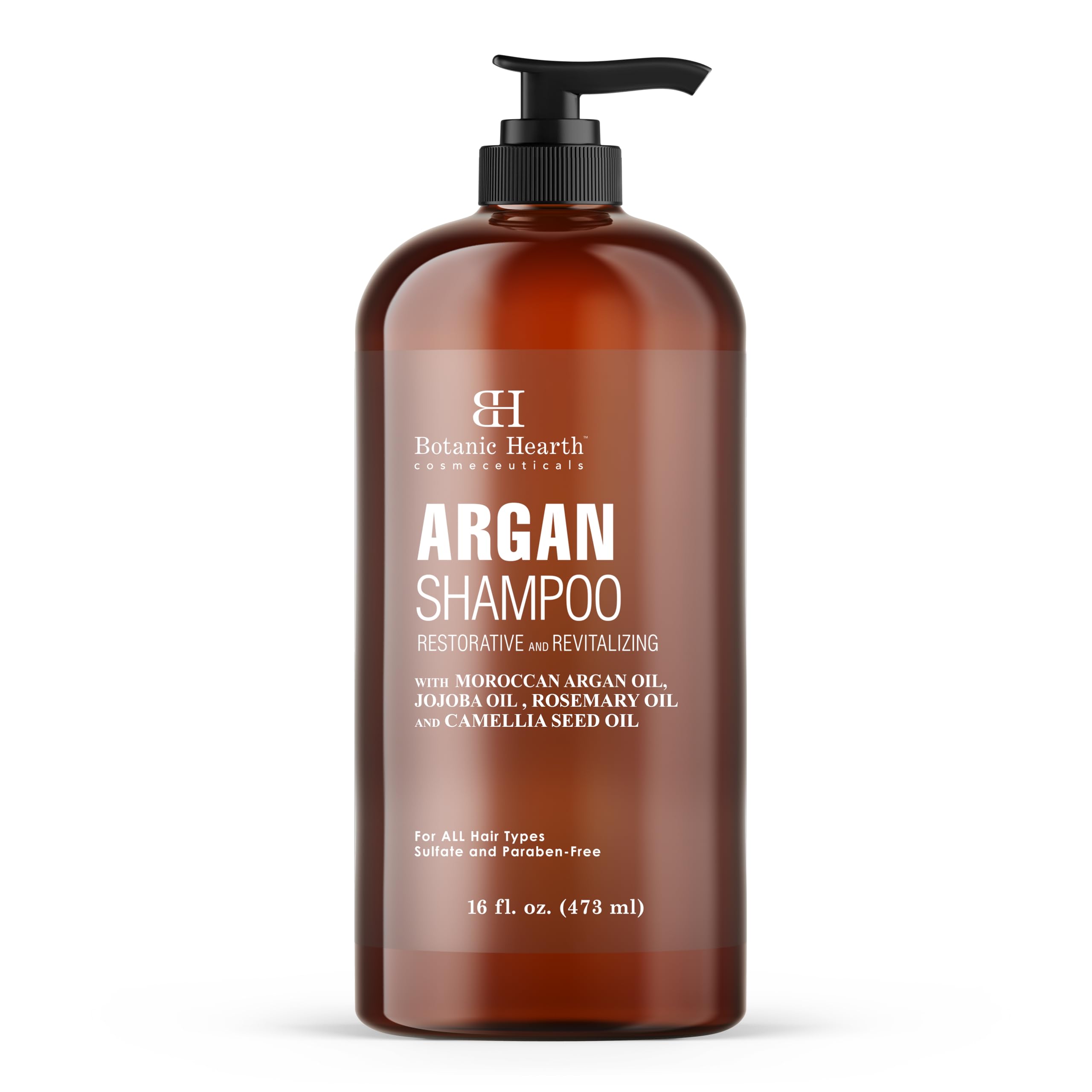 Botanic Hearth Champú Argán: botella visible para limpieza suave.