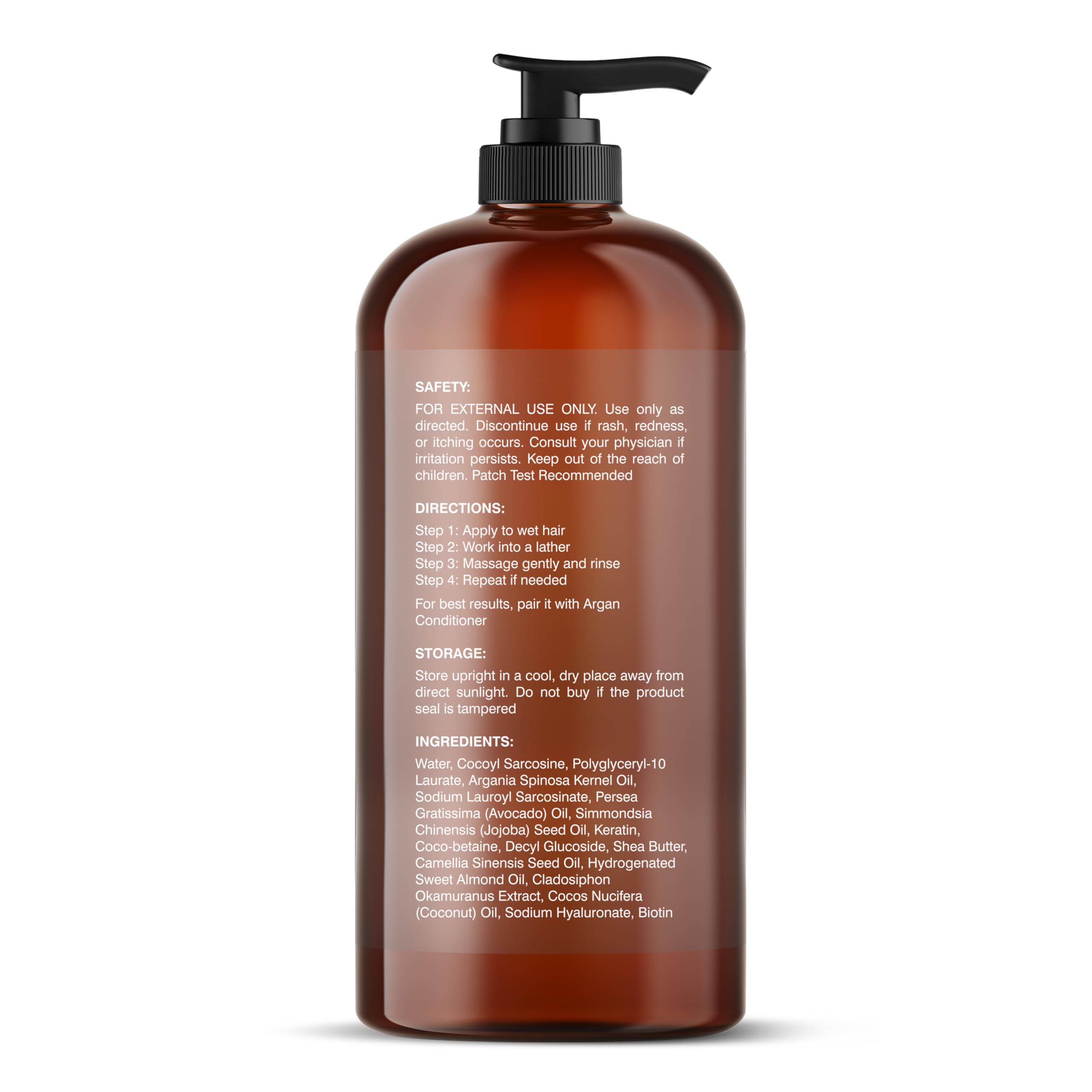 Botanic Hearth Champú Argán: espuma cremosa para cabello limpio y sedoso.