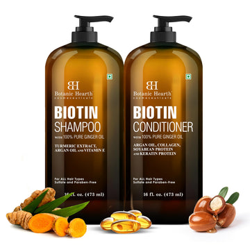 Botanic Hearth champú biotina con jengibre para cabello hidratado y suave