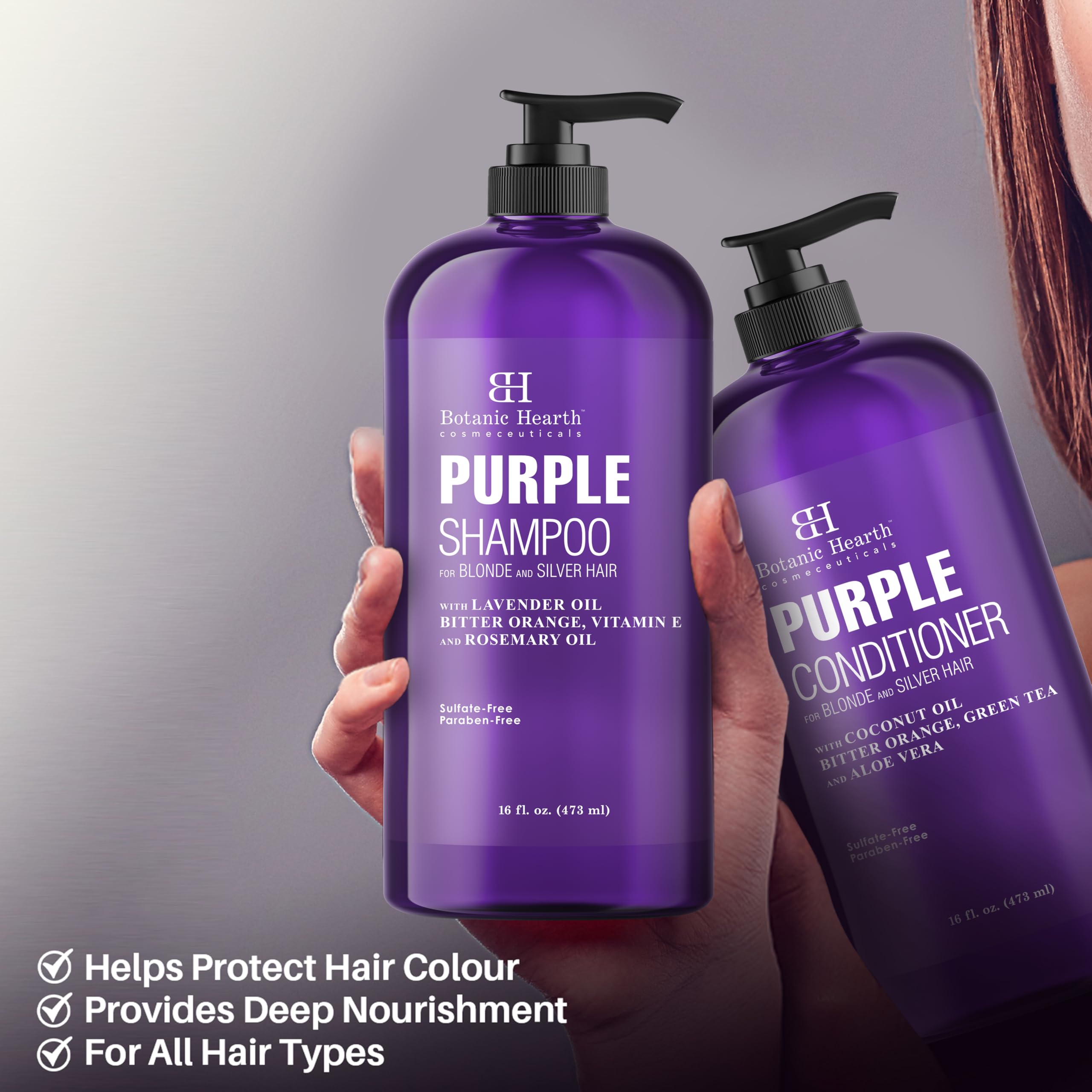 Champú Morado Botanic Hearth: textura cremosa que cuida tonos fríos.