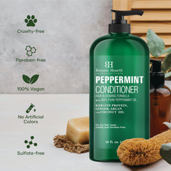 Botanic Hearth Acondicionador de menta para cabello teñido, protege color y aporta hidratación.