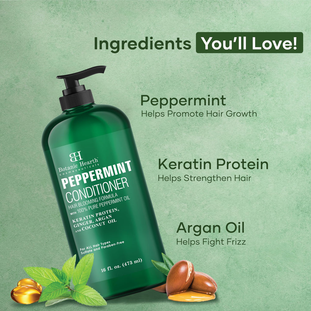 Botanic Hearth Acondicionador de menta con volumen para cabello fino.
