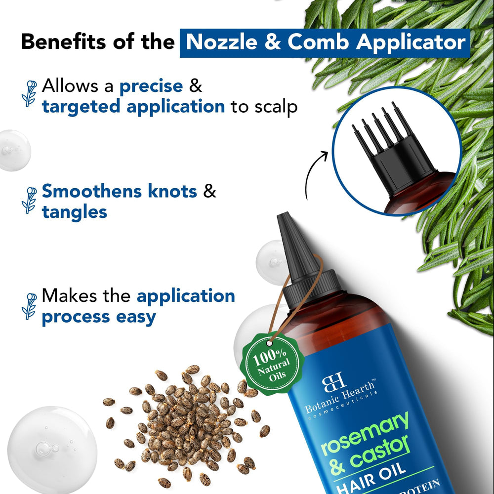 Botanic Hearth crecimiento del cabello con aceite para densidad potencial.