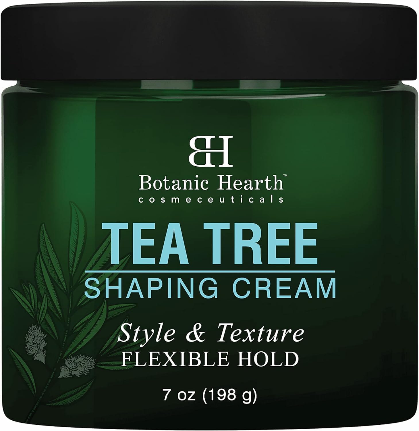 Botanic Hearth crema modeladora arbol de te en envase para un peinado natural