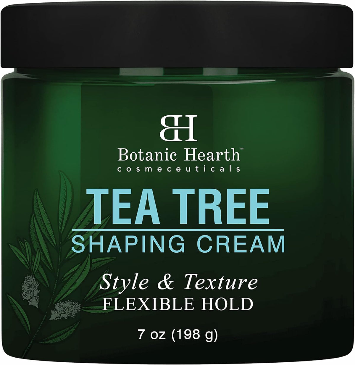 Botanic Hearth crema modeladora arbol de te en envase para un peinado natural
