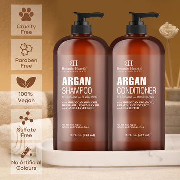 Botanic Hearth mezcla de argán, keratina y manteca de karité en champú