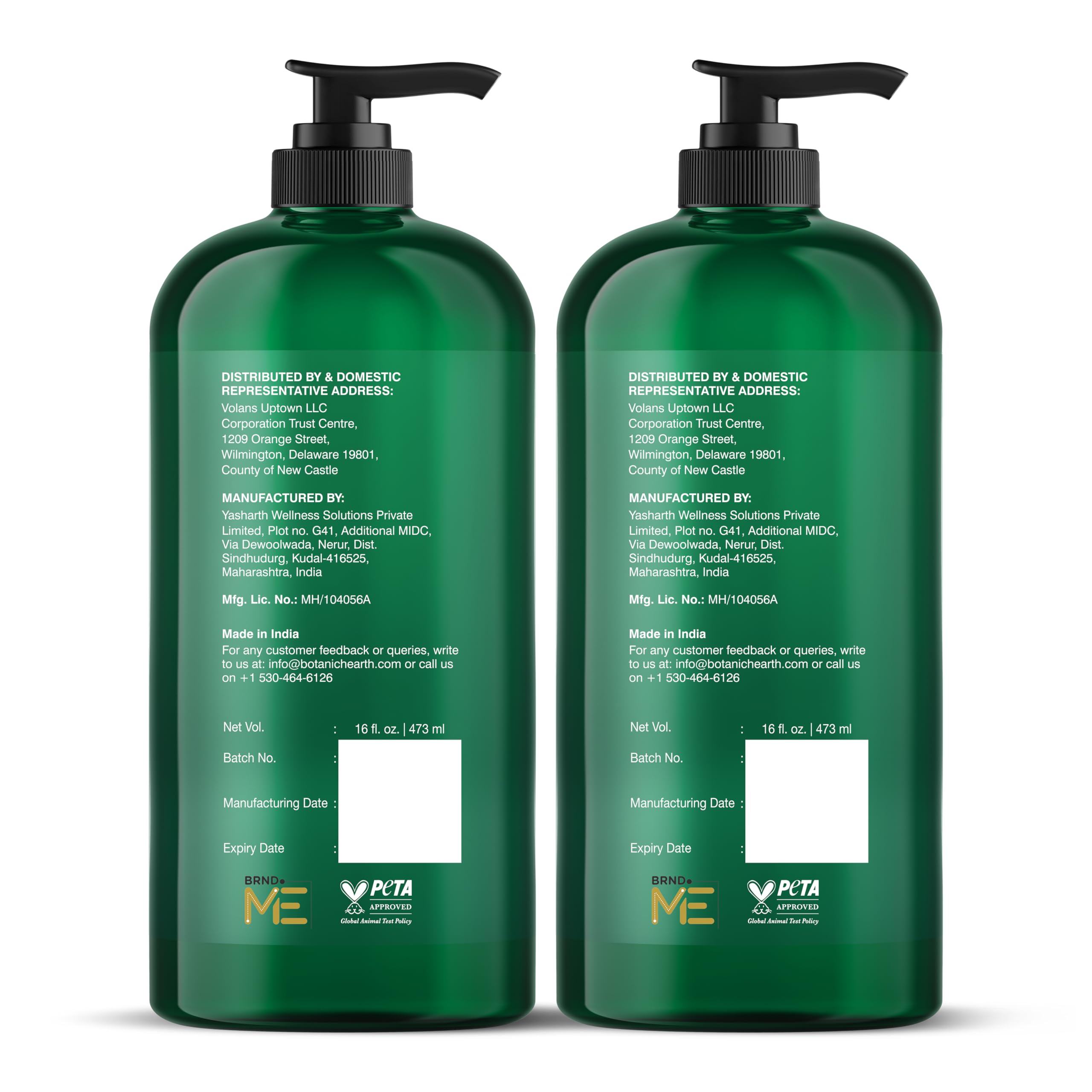Botanic Hearth empaque sostenible, caja del set de cuidado capilar