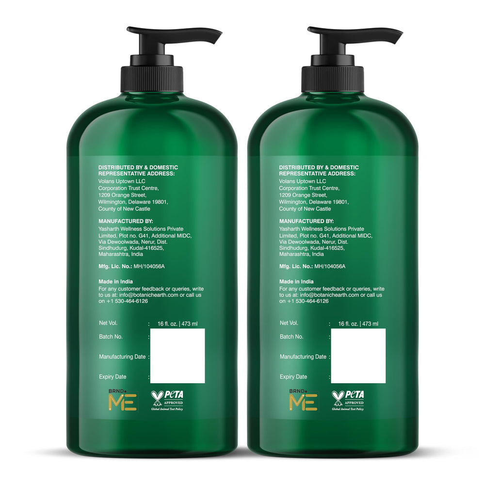 Botanic Hearth empaque sostenible, caja del set de cuidado capilar