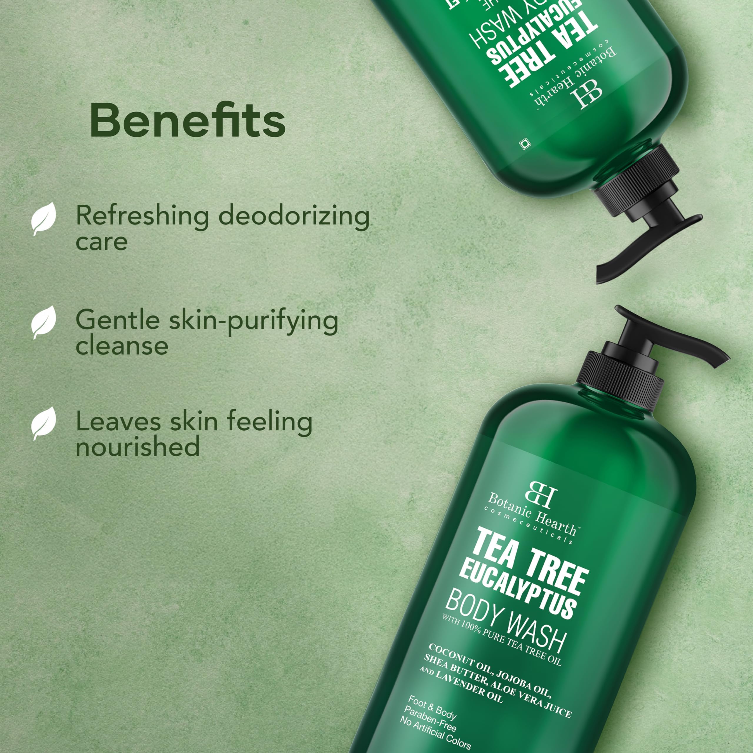 Botanic Hearth: etiqueta destaca libre de sulfatos y parabenos