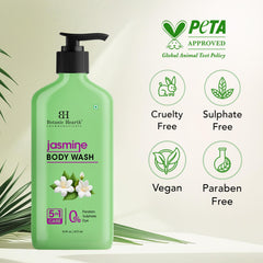 Botanic Hearth Jasmine: espuma suave envuelve la piel durante la ducha