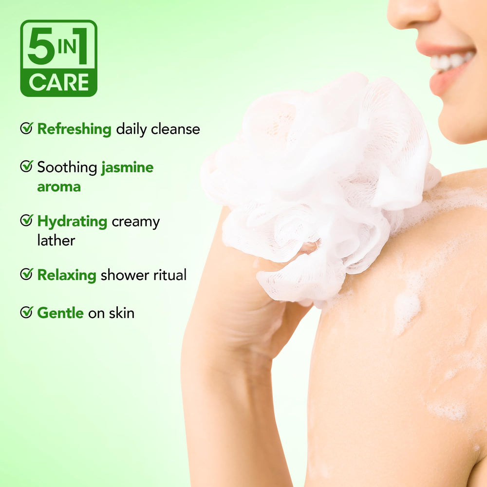 Botanic Hearth Jasmine: etiqueta frontal destaca la fórmula suave para piel sensible