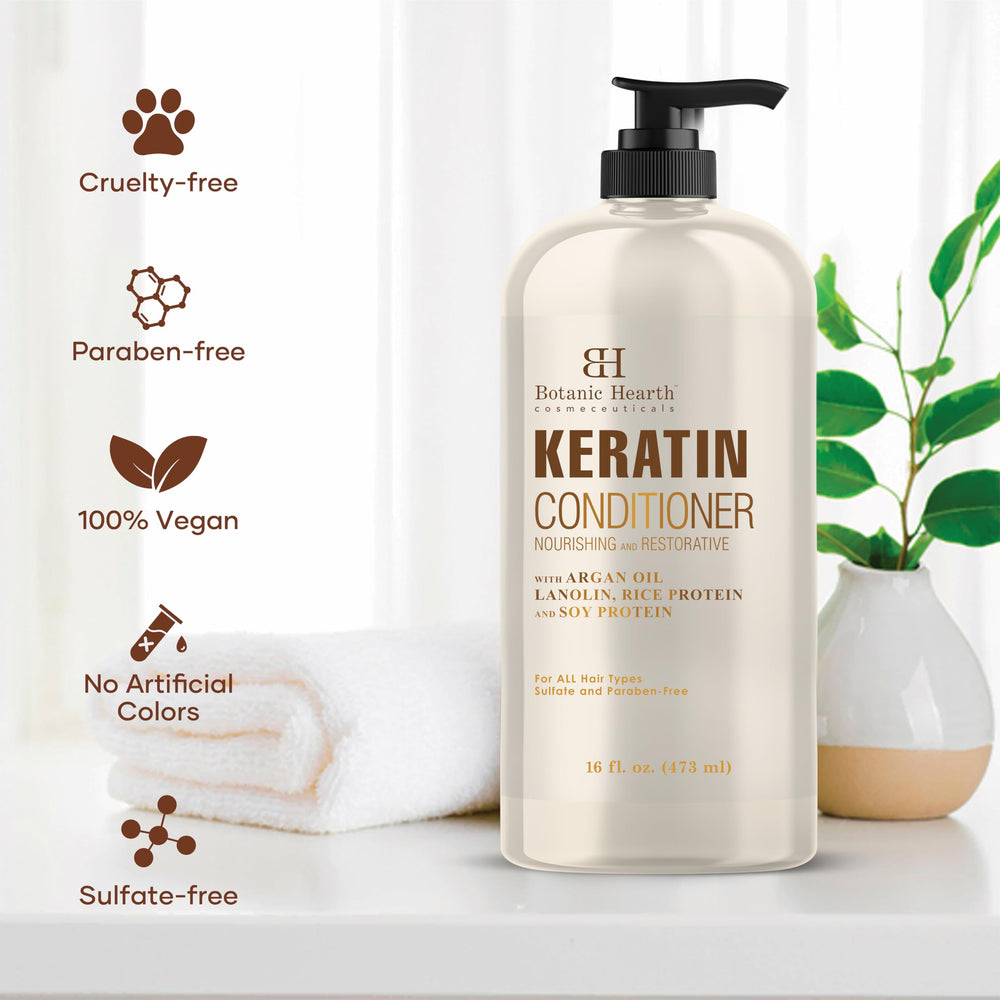 Acondicionador apto para cabello teñido, Botanic Hearth cuida el color.