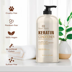 Acondicionador apto para cabello teñido, Botanic Hearth cuida el color.