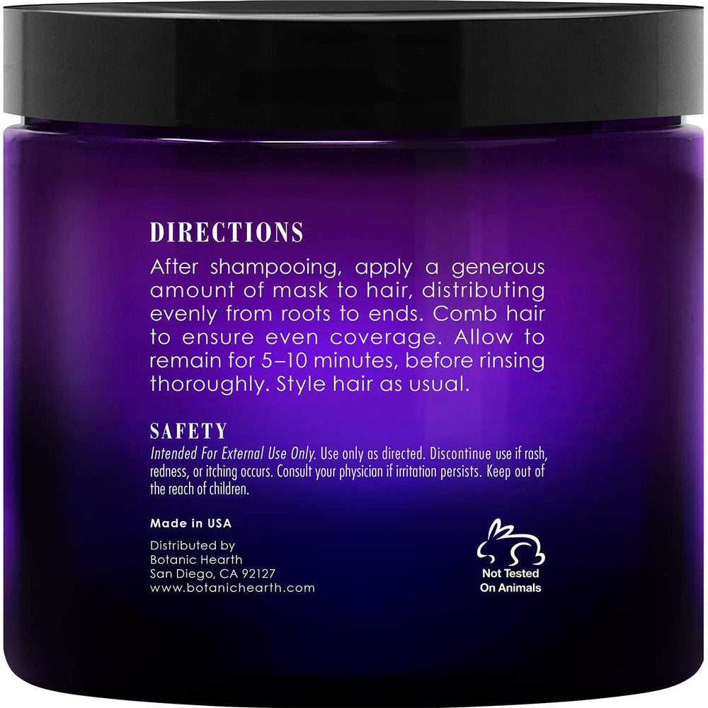 Botanic Hearth mascarilla morada aplicación suave cabello