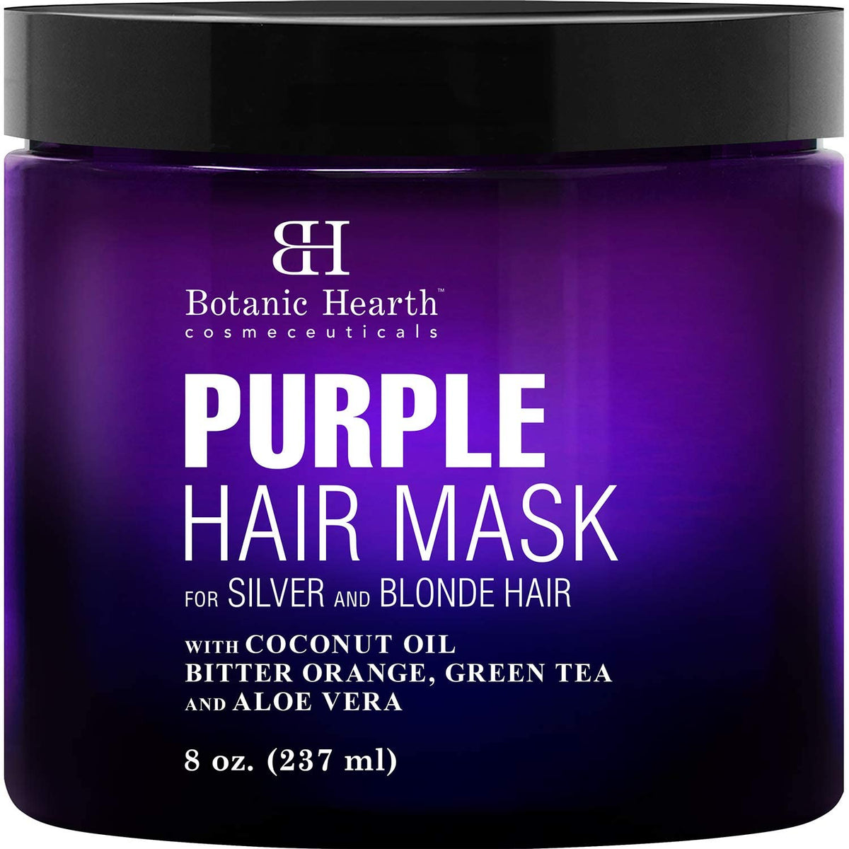 Botanic Hearth mascarilla morada botella de 8 oz neutraliza tonos amarillos