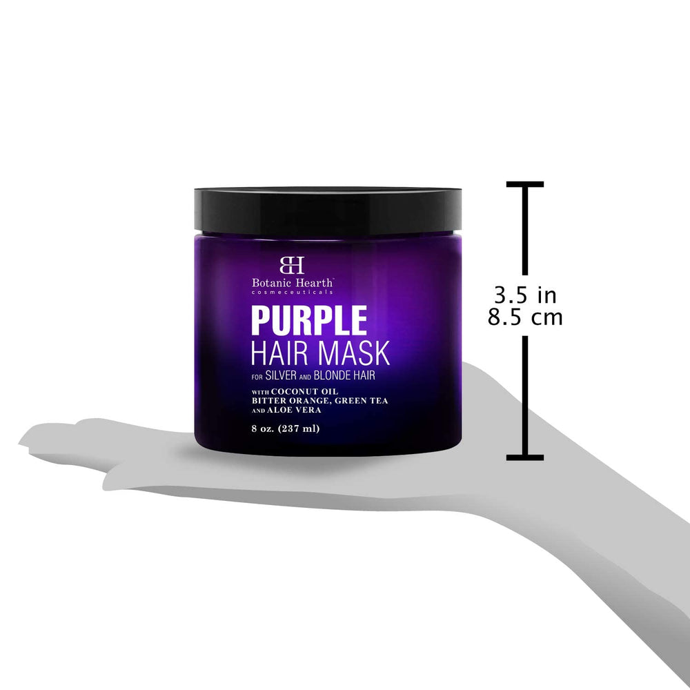 Botanic Hearth mascarilla morada brillos más vivos