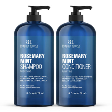 Botanic Hearth Shampoo Romero Menta: fortalece el cabello y aporta brillo saludable.