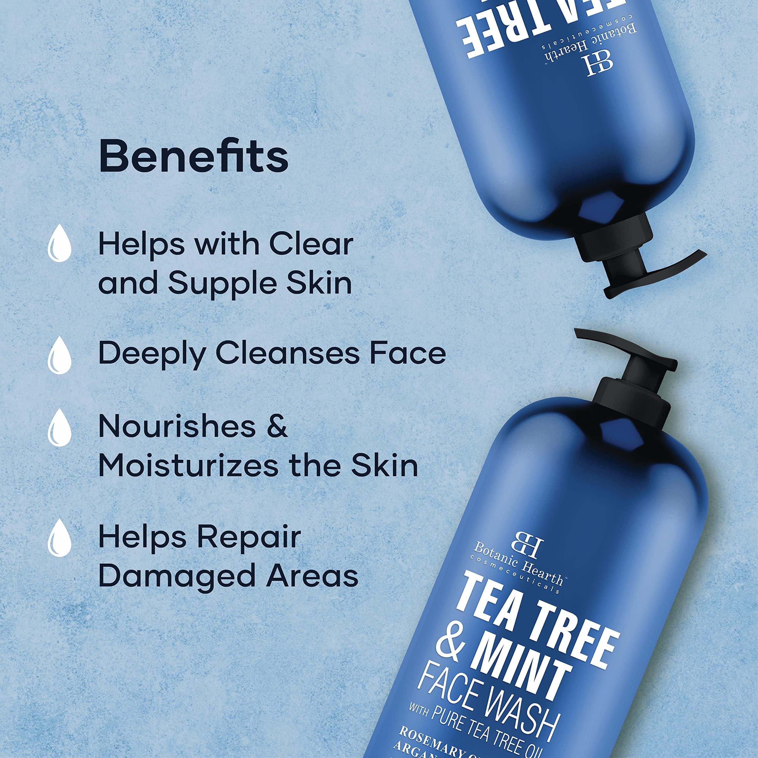 Botanic Hearth espuma suave al contacto para limpieza facial.