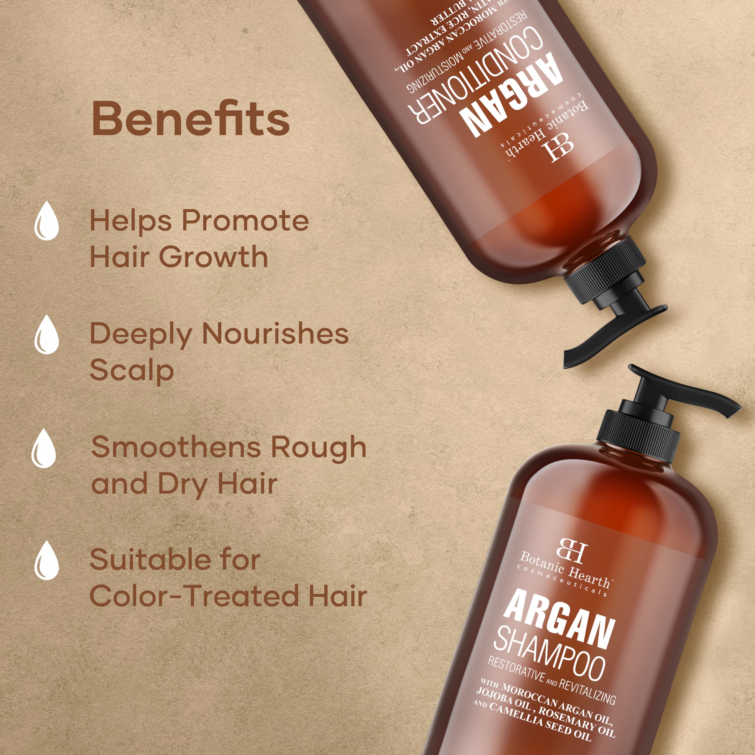 Acondicionador Botanic Hearth, textura cremosa para cabello suave