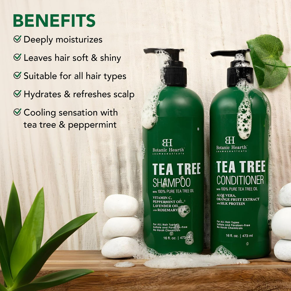 Botanic Hearth acondicionador arbol de te, textura sedosa para desenredar