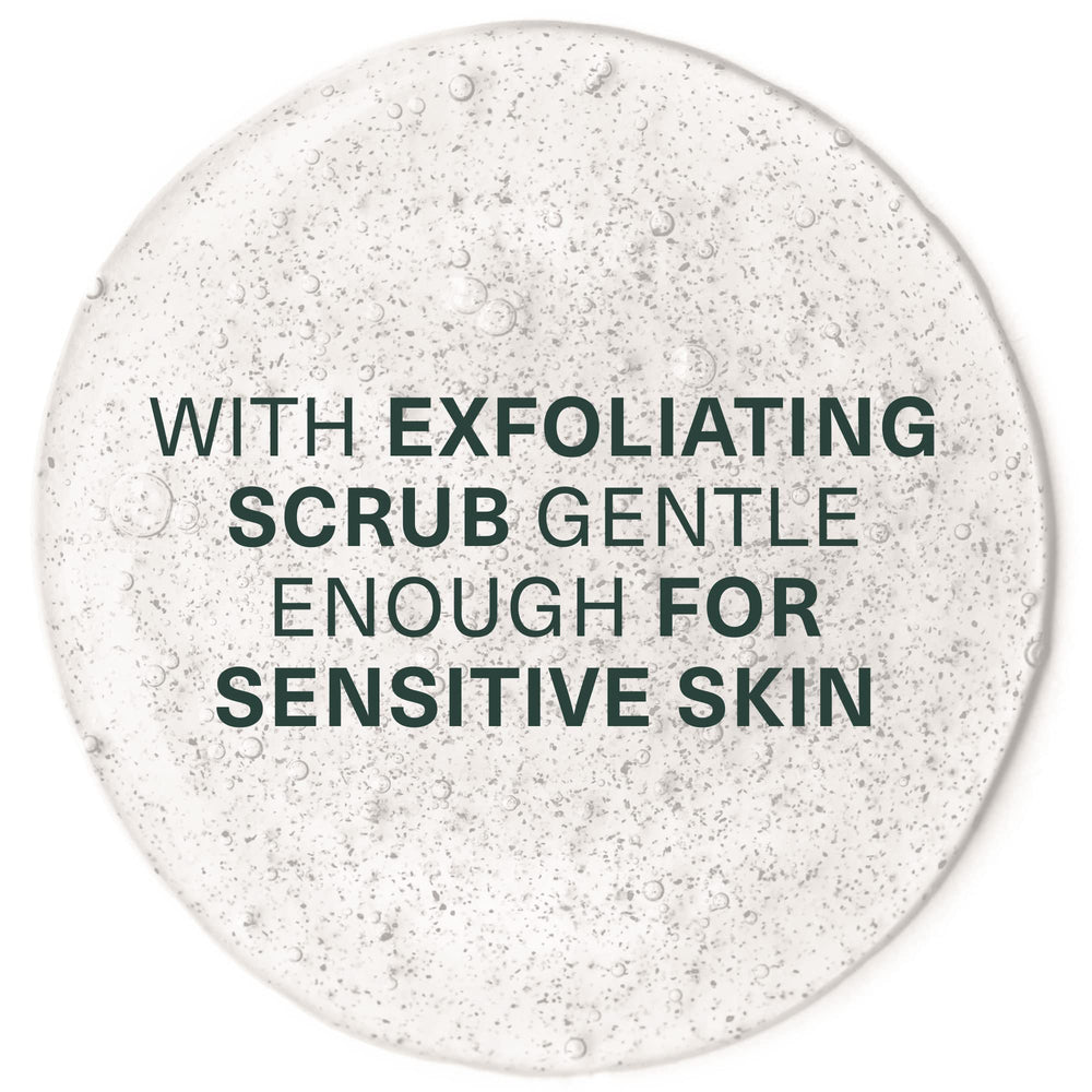 Botanic Tree Cleanser and scrub refresh skin texture after wash.
