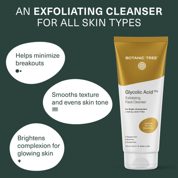 Botanic Tree limpiador facial con espuma cremosa para piel limpia.