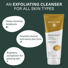 Botanic Tree limpiador facial con espuma cremosa para piel limpia.