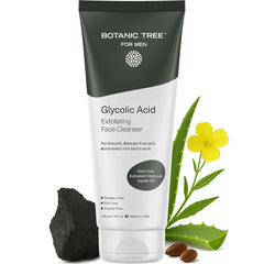Botanic Tree limpiador facial con glicólico: espuma suave que limpia poros y deja piel fresca.