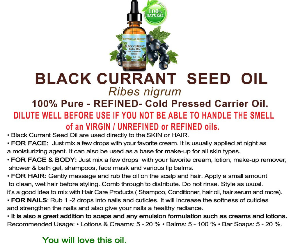 Botanical Beauty Aceite de Grosella Negra, envase-claridad: envase protege el aceite y mantiene la pureza