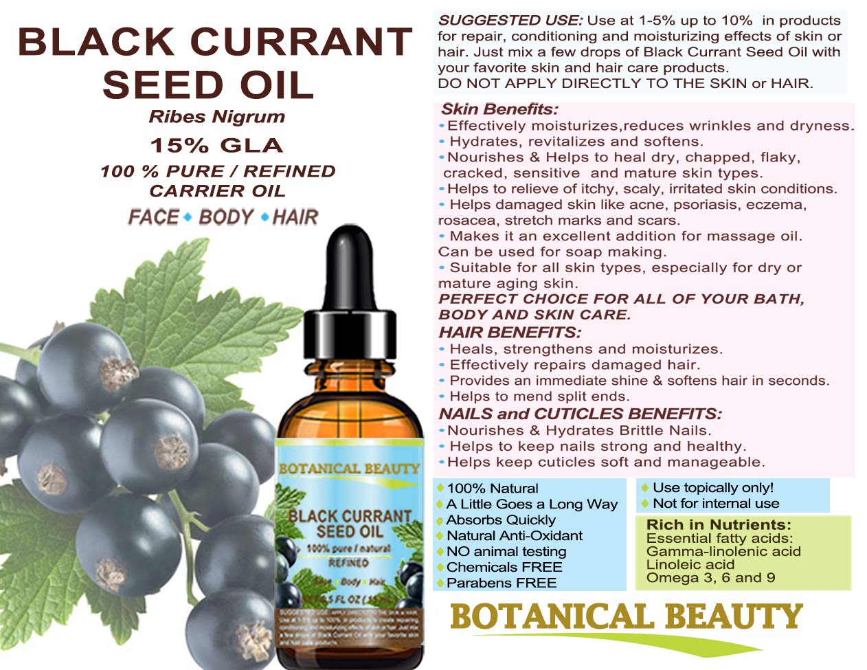 Botanical Beauty Aceite de Grosella Negra, relajacion-ritual: ritual de cuidado para el bienestar
