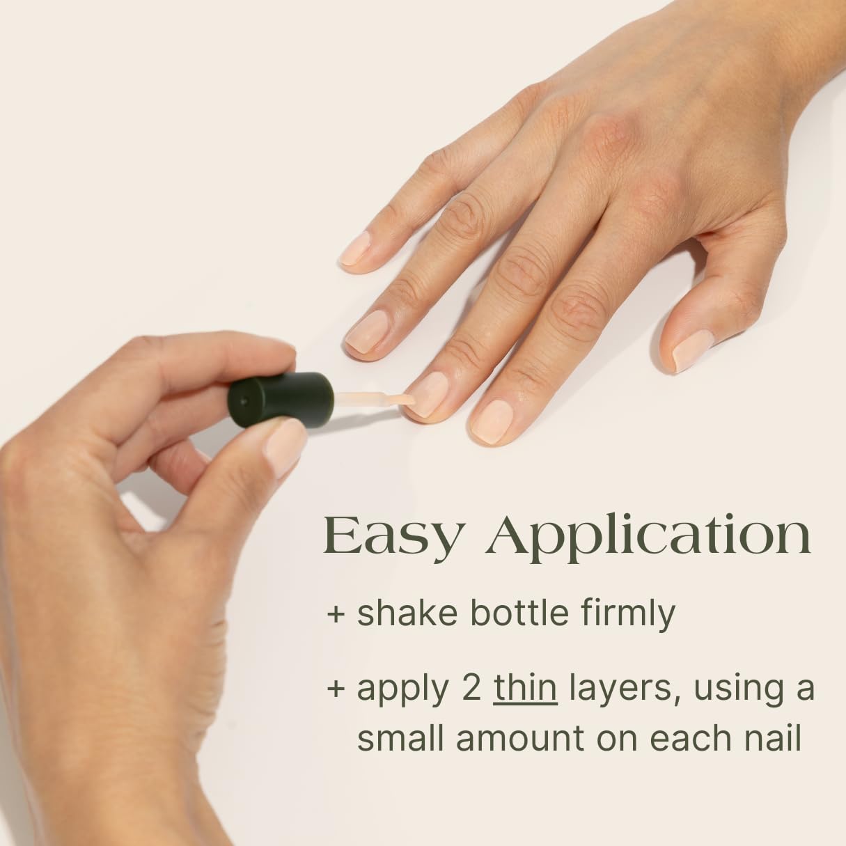 Botanist Nails Remedy: comparación visual antes y después de uñas tratadas.