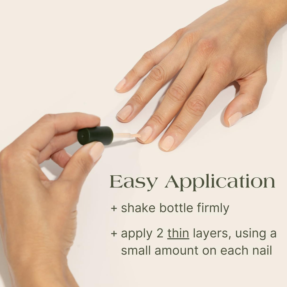Botanist Nails Remedy: comparación visual antes y después de uñas tratadas.