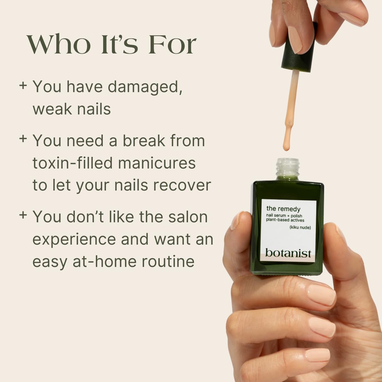 Botanist Nails Remedy: restauración de uñas dañadas por uso diario.