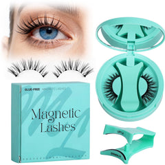 Botare pestanas magneticas con aplicador para un look natural y Practico.