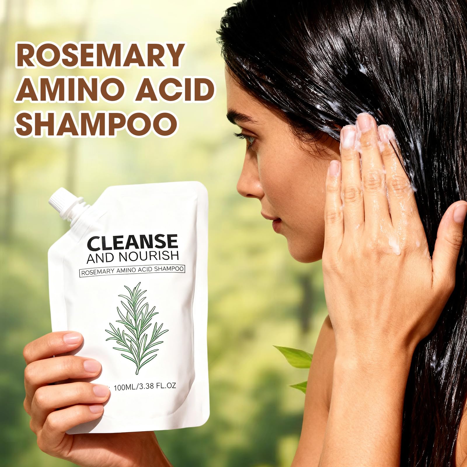Botou champú romero aminoácidos, dos piezas para cabello más grueso.