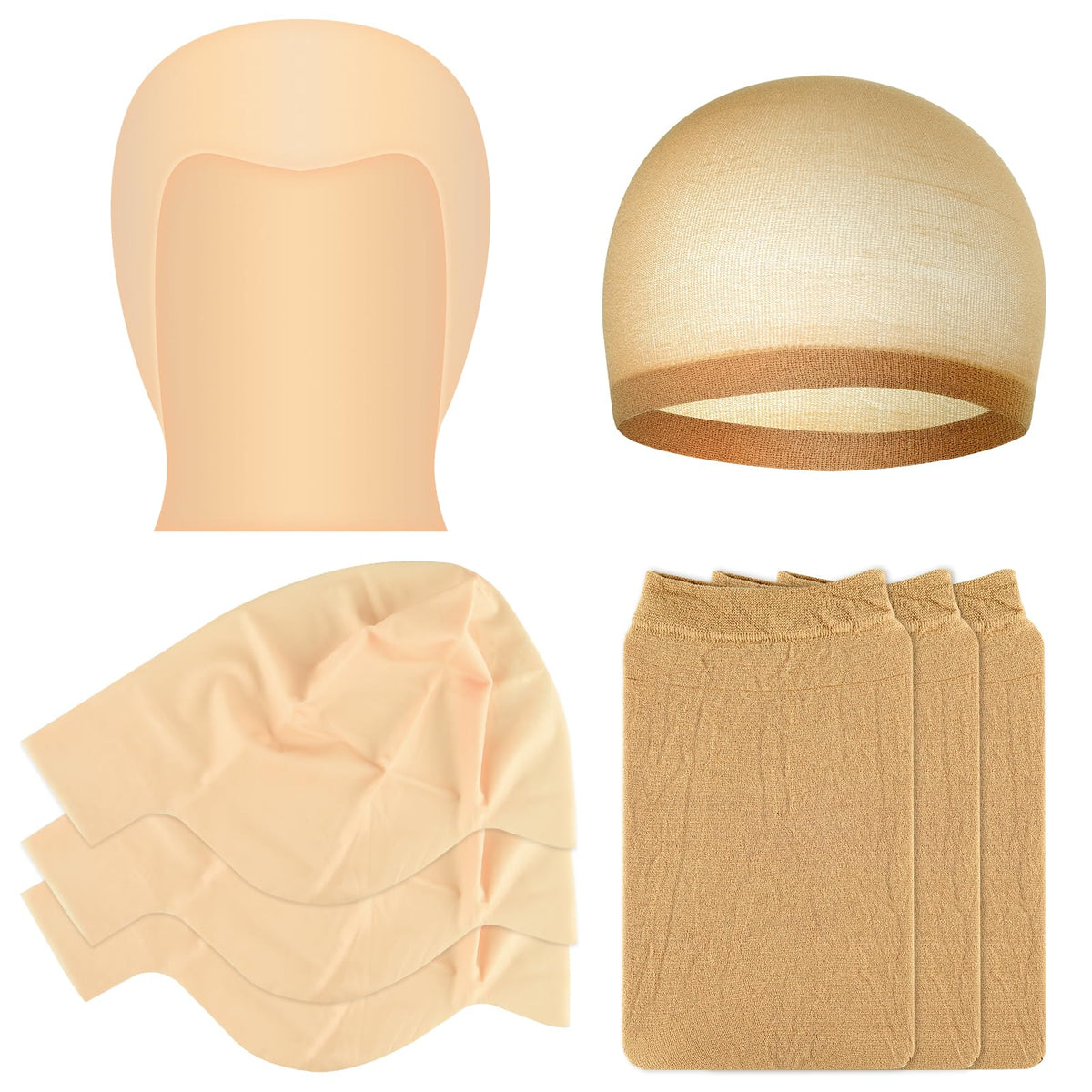 Bouiexye capa calva para Noche de Brujas, apariencia natural y fácil de colocar.