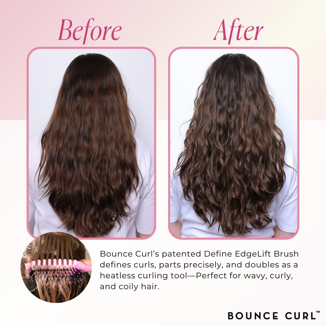 Bounce Curl EdgeLift, poils vegan facilitant un glissement précis.