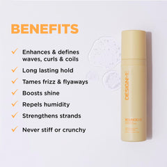 Design.Me Bounce.Me gel definidor para rizos, pulverizador con brillo natural.