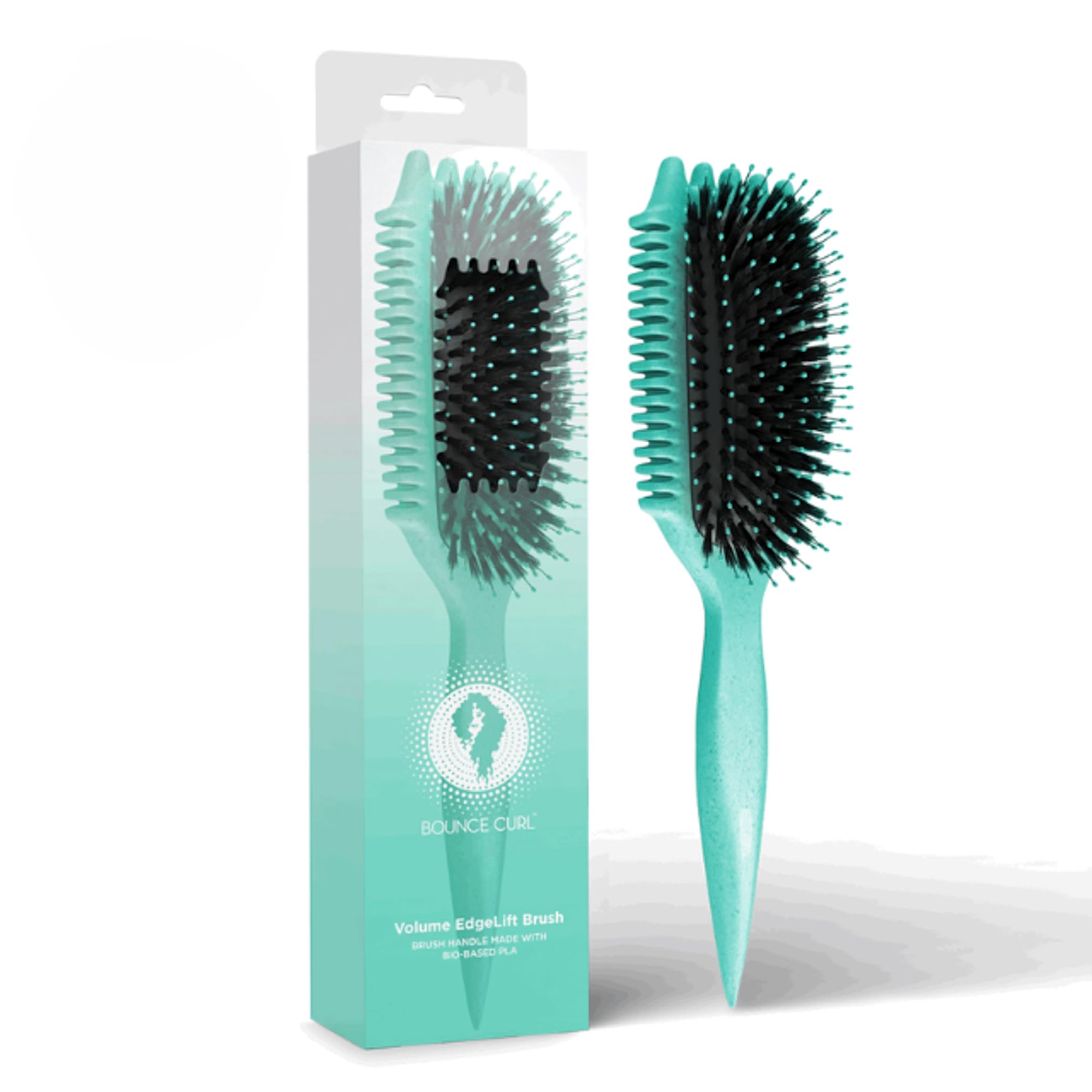 Bounce Curl EdgeLift: brocha voluminiza rizos con separación clara.