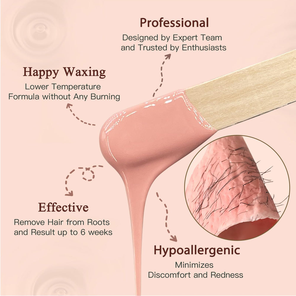 Bouvetan cera dura para bikini y axilas, tratamiento cómodo y seguro para áreas sensibles.