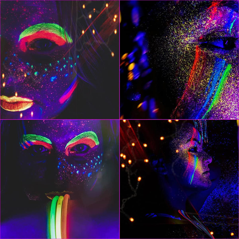 Pintura Bowitzki UV Neon con secado rápido y cobertura excelente.