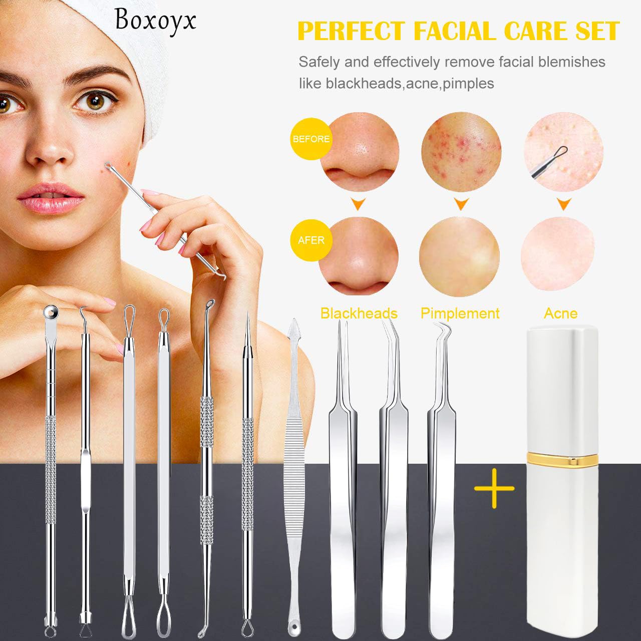 Conjunto Boxoyx para higiene y cuidado de la piel.