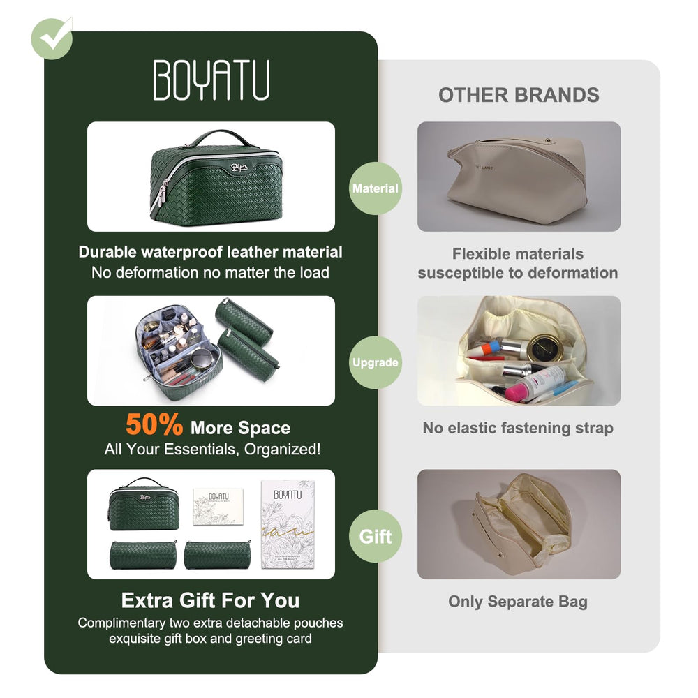 BOYATU bolsa maquillaje capacidad 230ml ideal para viajar