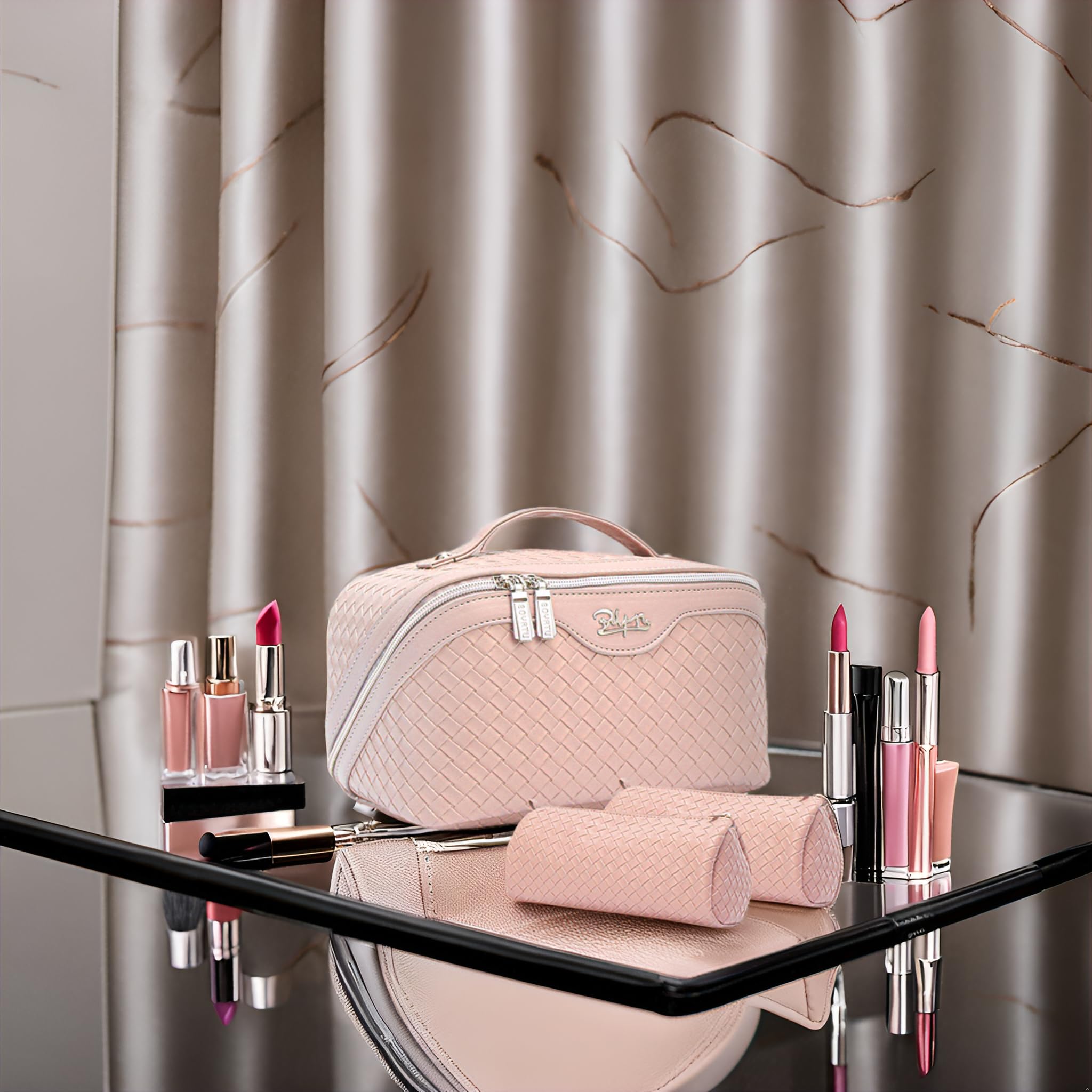 BOYATU bolsa maquillaje diaria, organización rápida para la rutina.