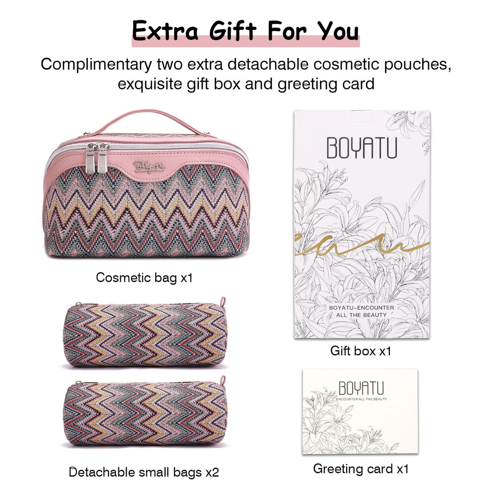 BOYATU bolsa maquillaje resistente al agua, protege productos en días lluviosos.