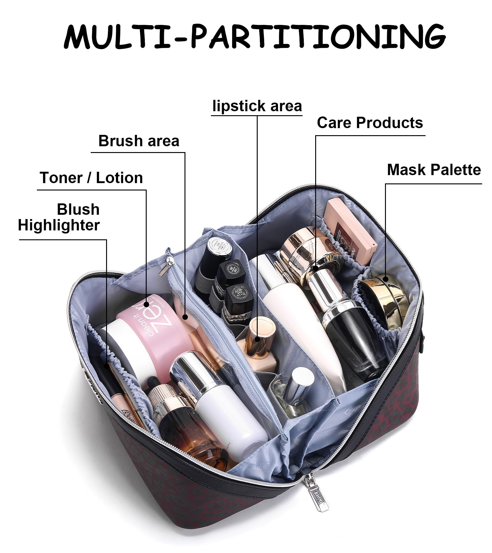 BOYATU bolsa maquillaje tamaño compacto para cabina