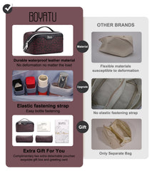 BOYATU bolsa maquillaje con compartimentos múltiples para organización